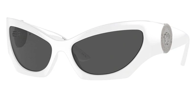 Shop Versace Women's 60mm Sunglasses In White