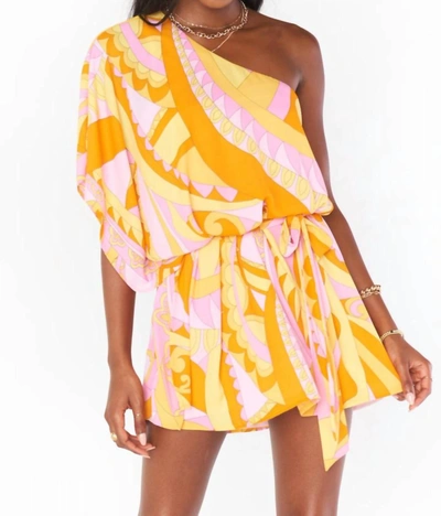 Shop Show Me Your Mumu Trish Dress In Caribbean Cocktail In Yellow