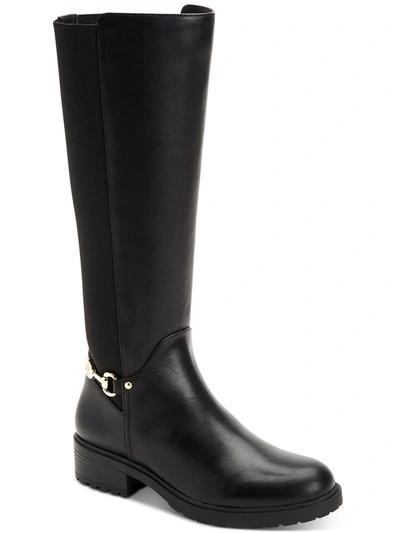 Shop Giani Bernini Barnibee Womens Leather Riding Knee-high Boots In Black