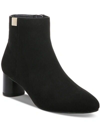 Alfani Sylus Womens Faux Suede Almond Toe Booties In Multi
