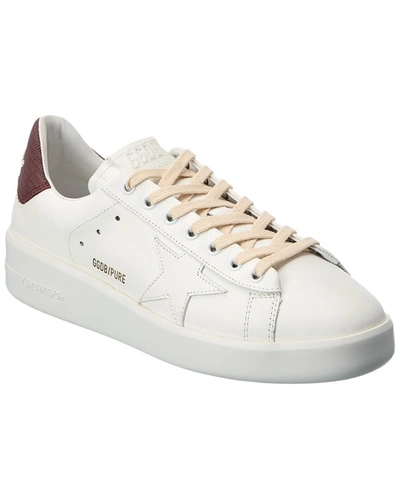 Shop Golden Goose Pure-star Leather Sneaker In White