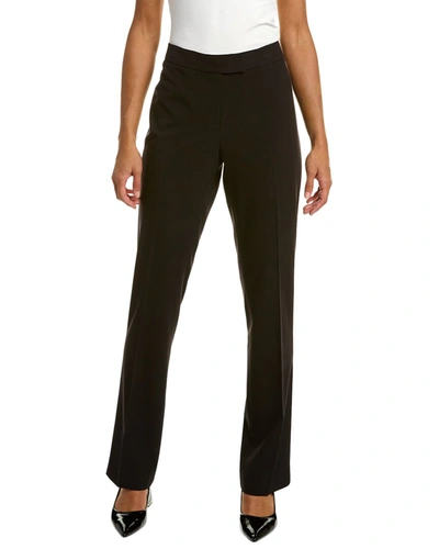 Shop Anne Klein Bi-stretch Flare Leg Pant In Black