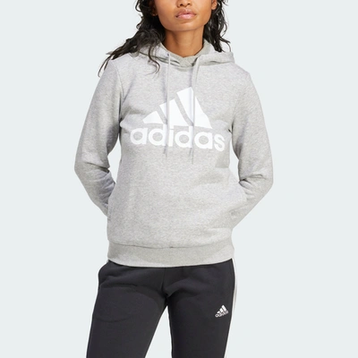 Shop Adidas Originals Women's Adidas Essentials Logo Fleece Hoodie In Grey
