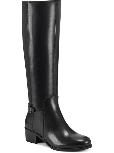 Easy Spirit Leigh Womens Leather Wide Calf Knee-high Boots In Multi