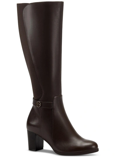 Shop Giani Bernini Miale Womens Leather Tall Mid-calf Boots In Gold