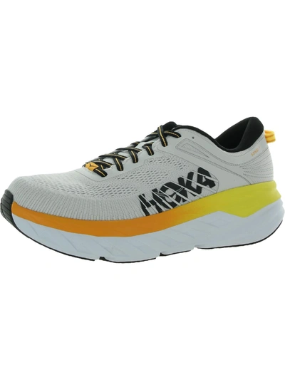 Shop Hoka One One Bondi 7 Mens Stability Supportive Running Shoes In Multi