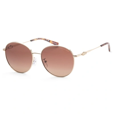 Shop Michael Kors Women's 57 Mm Sunglasses In Gold