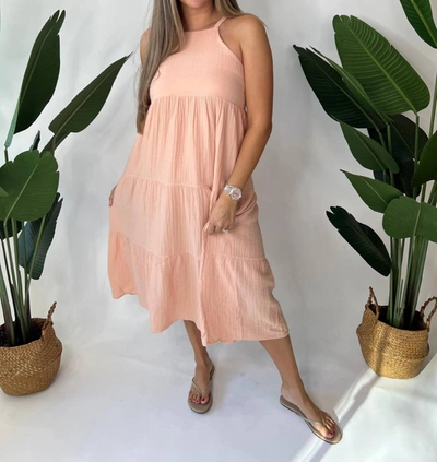 Shop Starkx Long Femme Maxi Dress In Dusty Pink