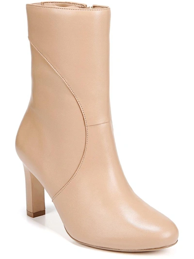 Shop Naturalizer Harlene Womens Leather Almond Toe Ankle Boots In Beige