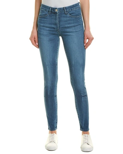 3x1 Women's W3 Channel Seam Helena Skinny Jeans In Blue In Blue