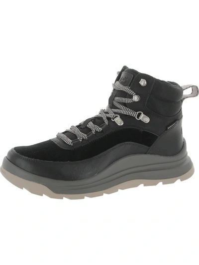 Shop Ryka Halo Womens Suede Water Repellent Hiking Boots In Black