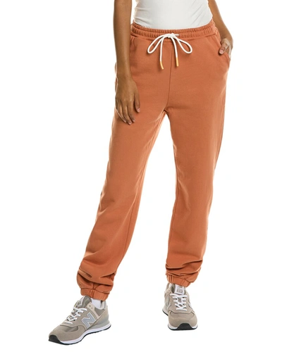 Shop Monrow Oversized Sweatpant In Orange