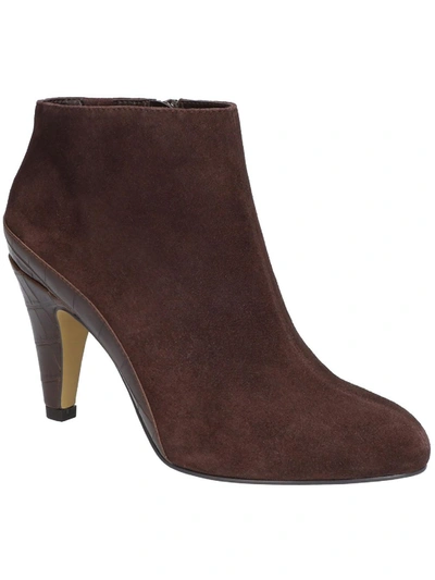 Bella Vita Brennan Womens Suede Round Toe Ankle Boots In Multi