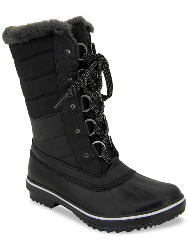 JBU Women's Athena Waterproof Snow Boot – Winterized Duck Boot With Faux Fur - View #12