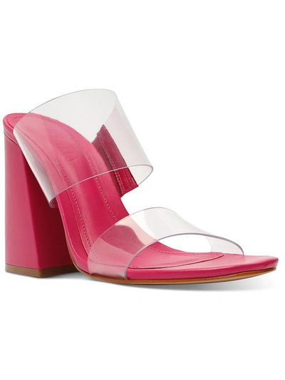 Shop Schutz Victorie Womens Leather Open Toe Slide Sandals In Multi