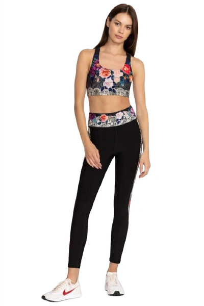 Shop Johnny Was Rose Lace Bee Active Legging In Black Multi