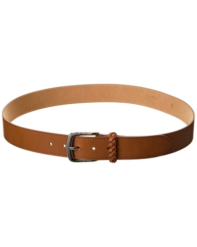 Shop Persaman New York Haley Leather Belt In Brown