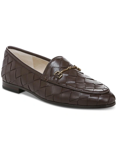 Shop Sam Edelman Loraine Woven Womens Leather Slip On Loafers In Multi