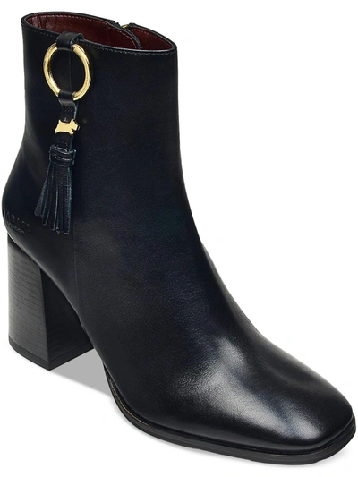 Shop Radley London Bruton Place Womens Tassel Zip Up Ankle Boots In Black