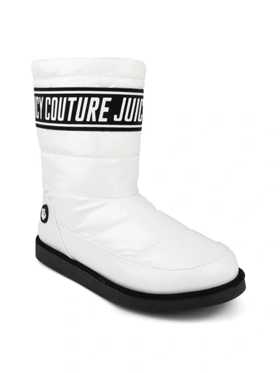 Shop Juicy Couture Kissie Womens Pull On Cold Weather Winter & Snow Boots In White