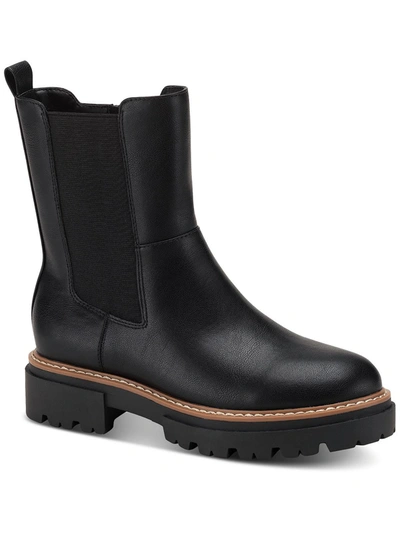 Sun + Stone Burklee Womens Stretch Side Zip Ankle Boots In Multi