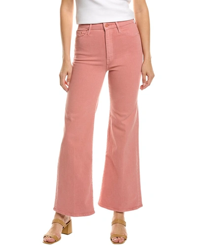 Shop Mother High-waisted Roller Skimp Desert Sand Wide Leg Jean In Pink