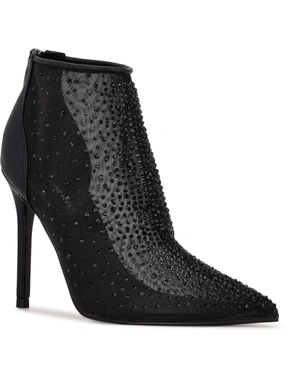 Shop Nine West Womens Zipper Stiletto Heels In Black