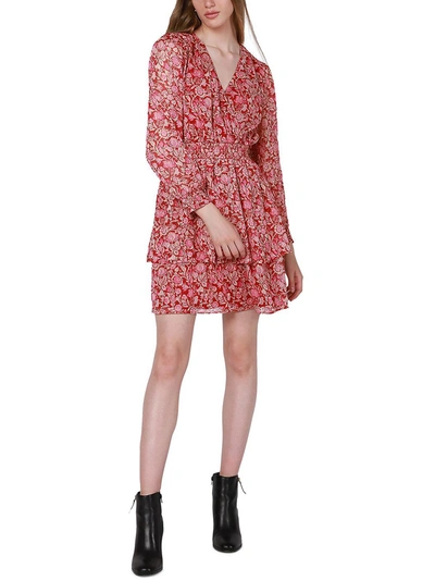 Shop Black Tape Womens Floral Short Mini Dress In Multi