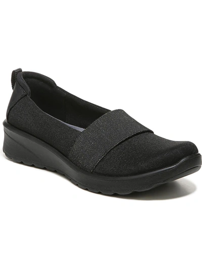 Shop Bzees Gracie Womens Slip On Loafer Wedge Heels In Black