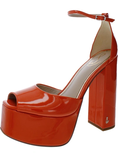Shop Sam Edelman Kori Womens Buckle Ankle Strap Platform Sandals In Multi