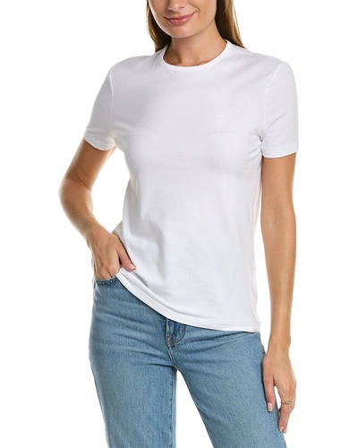 Shop Brooks Brothers Crewneck T-shirt In White