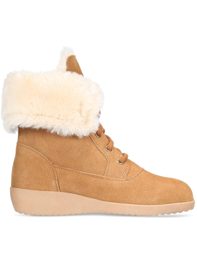 Shop Style & Co Aubreyy Womens Faux Fur Lined Ankle Winter & Snow Boots In Pink