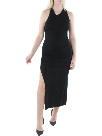 Shop Torn By Ronny Kobo Fina Womens Halter Long Maxi Dress In Black