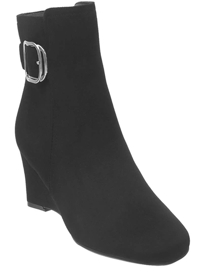 Shop Impo Womens Square Toe Dressy Wedge Heels In Black