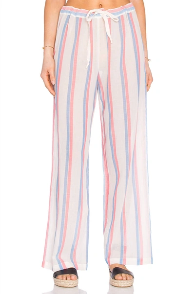 Shop Solid & Striped Drawcord Pants In Multi