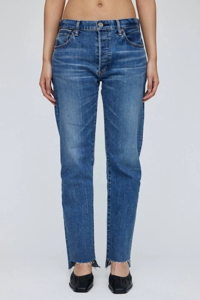 Moussy Harris Straight Jeans In Blue In Blue