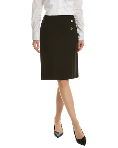 Shop Anne Klein Pull-on Pencil Skirt In Black