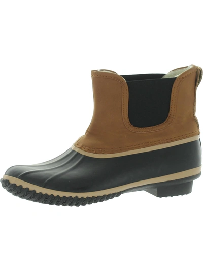 Shop Style & Co Womens Faux Fur Lined Waterproof Rain Boots In Black