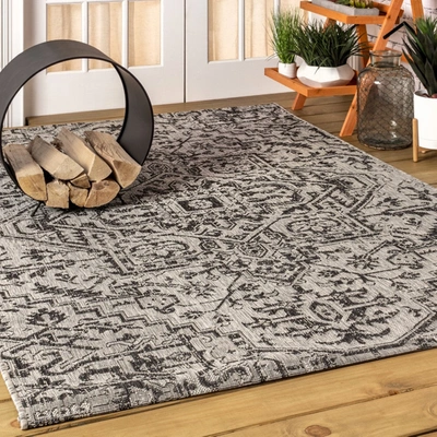 Jonathan Y Estrella Bohemian Medallion Textured Weave Indoor/outdoor Area Rug