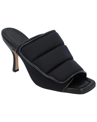 Shop Gia Borghini X Pernille Teisbaek Leather Mule In Black