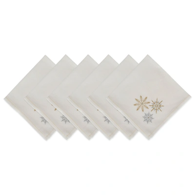 Dii Winter Sparkle Metallic Napkin (set Of 6)