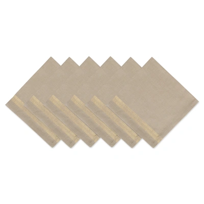 Dii Winter Sparkle Metallic Napkin (set Of 6)