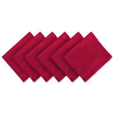 Dii Solid Cotton Napkin (set Of 6)