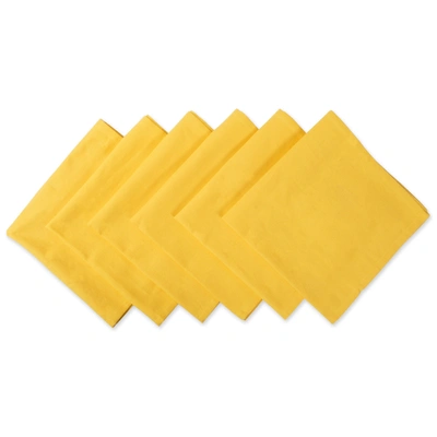 Dii Solid Cotton Napkin (set Of 6)