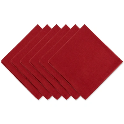 Dii Solid Cotton Napkin (set Of 6)