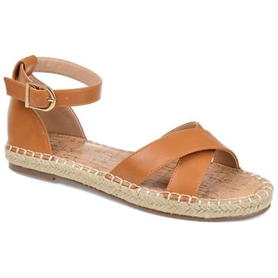 Shop Journee Collection Collection Women's Wide Width Lyddia Sandal In Brown