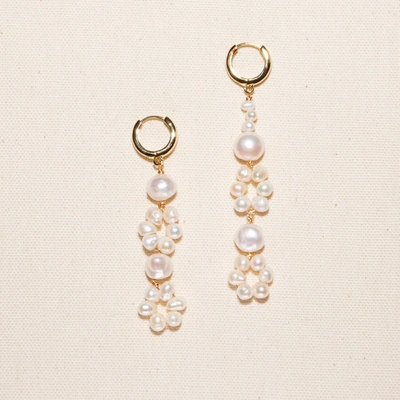 Joey Baby Veronica Earrings In Beige