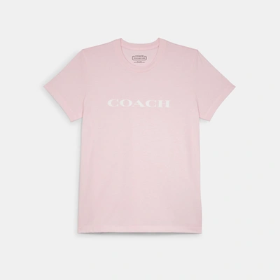 Shop Coach Outlet Essential T Shirt In Pink