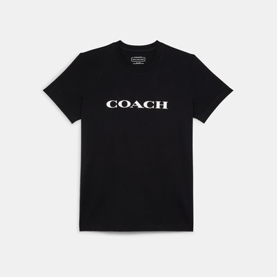 Shop Coach Outlet Essential T Shirt In Black