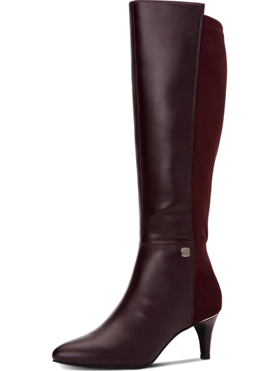 Alfani Hakuu Womens Zipper Pointed Toe Knee-high Boots In Multi